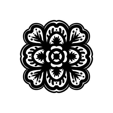 Boyama kitabı için Mandalas. Süslü, yuvarlak süsler. Alışılmadık bir çiçek şekli. Doğu deseni, illüstrasyon, mandala desenleri. Tasarım elementleri. Boyama kitabı