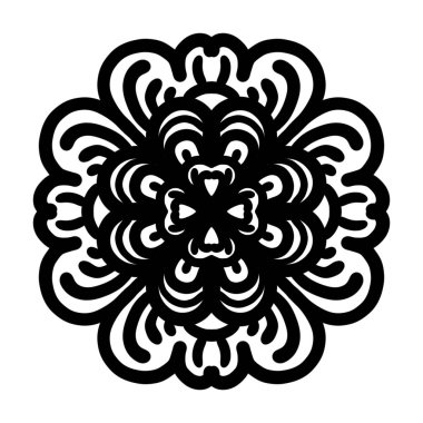 Boyama kitabı için Mandalas. Süslü, yuvarlak süsler. Alışılmadık bir çiçek şekli. Doğu deseni, illüstrasyon, mandala desenleri. Tasarım elementleri. Boyama kitabı