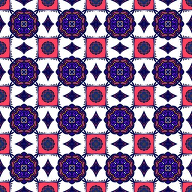 Ikat geometrik folklor süsü, kabile etnik dokusu. Aztek tarzında kusursuz çizgili desen, şekil nakış, İskandinav deseni, Ikat deseni.