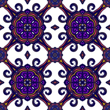 Ikat geometrik folklor süsü, kabile etnik dokusu. Aztek tarzında kusursuz çizgili desen, şekil nakış, İskandinav deseni, Ikat deseni.