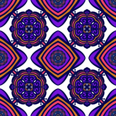 Ikat geometrik folklor süsü, kabile etnik dokusu. Aztek tarzında kusursuz çizgili desen, şekil nakış, İskandinav deseni, Ikat deseni.