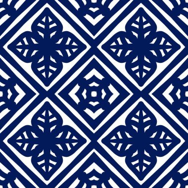 Kusursuz geometrik folklor süsü, kabile etnik dokusu. Aztek tarzında kusursuz çizgili desen, şekil nakış, İskandinav deseni, Ikat deseni.