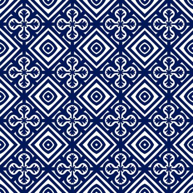 Kusursuz geometrik folklor süsü, kabile etnik dokusu. Aztek tarzında kusursuz çizgili desen, şekil nakış, İskandinav deseni, Ikat deseni.