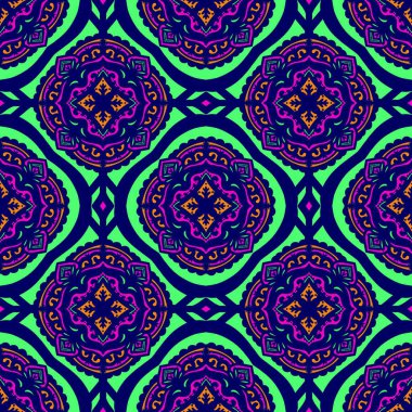 Kusursuz geometrik folklor süsü, kabile etnik dokusu. Aztek tarzında kusursuz çizgili desen, şekil nakış, İskandinav deseni, Ikat deseni.