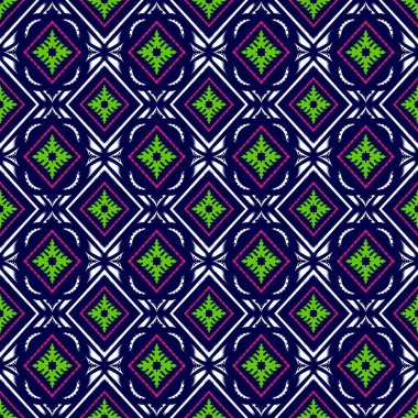 Kusursuz geometrik folklor süsü, kabile etnik dokusu. Aztek tarzında kusursuz çizgili desen, şekil nakış, İskandinav deseni, Ikat deseni.