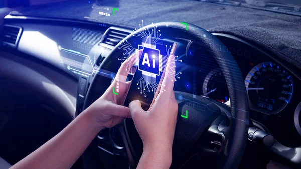 Ai teknolojisi, Chatgpt Chat ile sanal küresel internet bağlantısı kullanarak akıllı telefon, yapay zeka, komut komut kullanarak bir şeyler üretmek için, gelecekçi teknoloji dönüşümü.