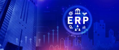 ERP Kavramı, Girişim kaynak planlama kavramı, sanal ekranda ERP sisteminin analizi, iş zekası, HR ve CRM modülleri arasındaki bağlantılar.