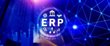 ERP Kavramı, Girişim kaynak planlama kavramı, sanal ekranda ERP sisteminin analizi, iş zekası, HR ve CRM modülleri arasındaki bağlantılar.