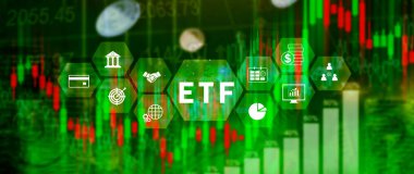 ETF yatırım kavramı, Borsa Ticaret Fonu, ETF hisse senedi opsiyonları ve borsa endeks fonu, Finansal Piyasada Zenginliğin Büyümesi.