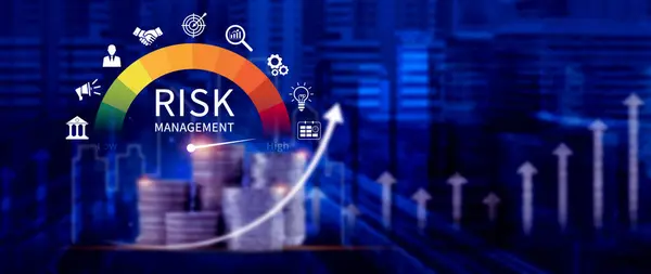 Risk seviyesi göstergesi üzerinden risk ve iş planlama fırsatlarının analiz edilmesi, RISK konsepti, yüksek dijital sanal, risk yönetimi stratejileri kavramına düşük.