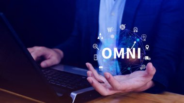 Omni Channel pazarlama kavramı, OMNI CHANNEL pazarlamanın dijital temsili, e-ticaret, dağıtım, sosyal medya pazarlaması, analitik, müşteri ilişkileri.