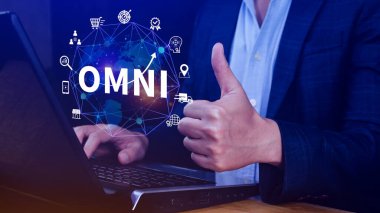 Omni Channel pazarlama kavramı, OMNI CHANNEL pazarlamanın dijital temsili, e-ticaret, dağıtım, sosyal medya pazarlaması, analitik, müşteri ilişkileri.