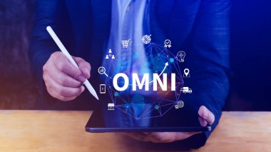 Omni Channel pazarlama kavramı, OMNI CHANNEL pazarlamanın dijital temsili, e-ticaret, dağıtım, sosyal medya pazarlaması, analitik, müşteri ilişkileri.