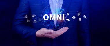 Omni Channel pazarlama kavramı, OMNI CHANNEL pazarlamanın dijital temsili, e-ticaret, dağıtım, sosyal medya pazarlaması, analitik, müşteri ilişkileri.