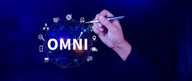 Omni Channel pazarlama kavramı, OMNI CHANNEL pazarlamanın dijital temsili, e-ticaret, dağıtım, sosyal medya pazarlaması, analitik, müşteri ilişkileri.