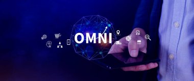 Omni Channel pazarlama kavramı, OMNI CHANNEL pazarlamanın dijital temsili, e-ticaret, dağıtım, sosyal medya pazarlaması, analitik, müşteri ilişkileri.