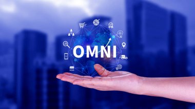 Omni Channel pazarlama kavramı, OMNI CHANNEL pazarlamanın dijital temsili, e-ticaret, dağıtım, sosyal medya pazarlaması, analitik, müşteri ilişkileri.