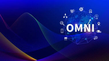 Omni Channel pazarlama kavramı, OMNI CHANNEL pazarlamanın dijital temsili, e-ticaret, dağıtım, sosyal medya pazarlaması, analitik, müşteri ilişkileri.