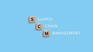 SCM konsepti, tedarik zinciri yönetimi, lojistik ve ulaşım, iletişim ağı. Müşterilerin ihtiyaçlarını karşılamak için kaynakların düzenlenmesi ve kontrol edilmesi.
