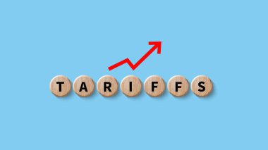 İthalat tarifeleri kavramı artırıyor, ekonomiyi artırmak için hükümet ithalat vergisi, endüstriyel büyüme vergisi, ithalat vergisi artışı, kalkınma için ticaret savaşı politikası
