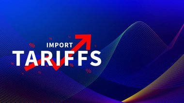 İthalat tarifeleri kavramı artırıyor, ekonomiyi artırmak için hükümet ithalat vergisi, endüstriyel büyüme vergisi, ithalat vergisi artışı, kalkınma için ticaret savaşı politikası