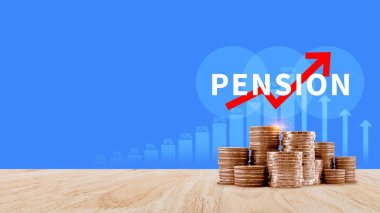 Emeklilik konsepti, Tasarruf ve Emeklilik Fonu, Emeklilik Fonu, Gelecek Yatırım, Emeklilik Katkılarının Biriktirilmesi. Kredi portföyü büyümesi.