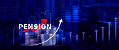 Emeklilik konsepti, Tasarruf ve Emeklilik Fonu, Emeklilik Fonu, Gelecek Yatırım, Emeklilik Katkılarının Biriktirilmesi. Kredi portföyü büyümesi.