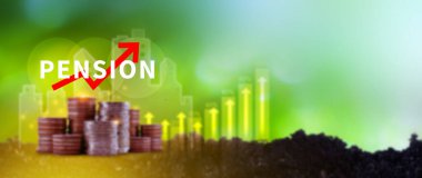 Emeklilik konsepti, Tasarruf ve Emeklilik Fonu, Emeklilik Fonu, Gelecek Yatırım, Emeklilik Katkılarının Biriktirilmesi. Kredi portföyü büyümesi.