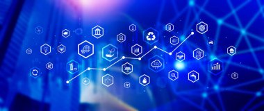 Çevresel teknoloji kavramı, sürdürülebilir kalkınma hedefleri, SDG 'ler, Yeşil teknoloji, sürdürülebilir toplum kavramı. Çevre teknolojisi.