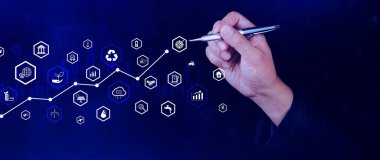 Çevresel teknoloji kavramı, sürdürülebilir kalkınma hedefleri, SDG 'ler, Yeşil teknoloji, sürdürülebilir toplum kavramı. Çevre teknolojisi.