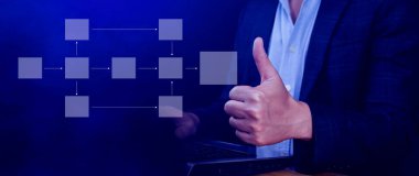 İş süreci ve veri yönetimi organizasyonu, akış şemaları, model çalışma yapısı dijital, zihin haritası veya organizigram, hiyerarşi şeması ile tasarım iş akışı otomasyonu