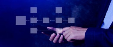 İş süreci ve veri yönetimi organizasyonu, akış şemaları, model çalışma yapısı dijital, zihin haritası veya organizigram, hiyerarşi şeması ile tasarım iş akışı otomasyonu