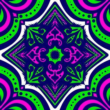 Ikat geometrik folklor süsü, kabile etnik dokusu. Aztek tarzında kusursuz çizgili desen, şekil nakış, İskandinav deseni, Ikat deseni.