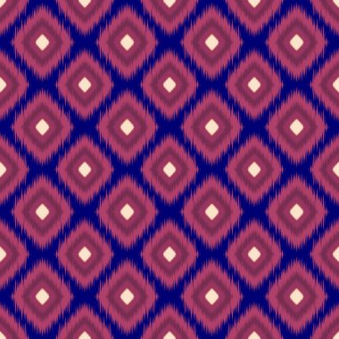 Ikat geometrik folklor süsü. Kabile etnik yapısı. Aztek tarzında kusursuz çizgili desen. Şekil kabile nakışı. Hint, İskandinav, Çingene, Meksikalı, halk modeli..