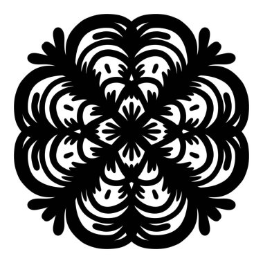 Boyama kitabı için Mandalas. Henna, Mehndi, dövmeler, dekoratif süsler için dekoratif yuvarlak süsler. Doğu deseni, Mandala desenleri. Dokuma tasarımı ögeleri.