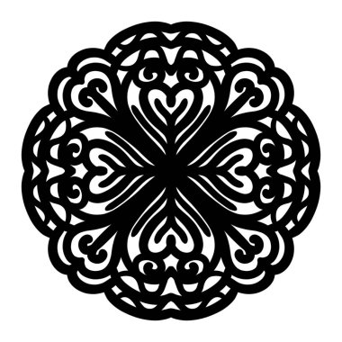 Boyama kitabı için Mandalas. Henna, Mehndi, dövmeler, dekoratif süsler için dekoratif yuvarlak süsler. Doğu deseni, Mandala desenleri. Dokuma tasarımı ögeleri.