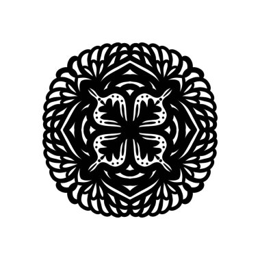 Boyama kitabı için Mandalas. Henna, Mehndi, dövmeler, dekoratif süsler için dekoratif yuvarlak süsler. Doğu deseni, Mandala desenleri. Dokuma tasarımı ögeleri.