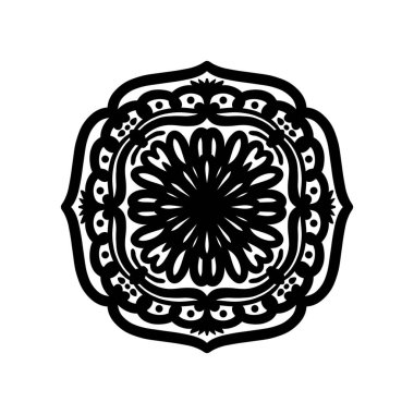 Boyama kitabı için Mandalas. Henna, Mehndi, dövmeler, dekoratif süsler için dekoratif yuvarlak süsler. Doğu deseni, Mandala desenleri. Dokuma tasarımı ögeleri.