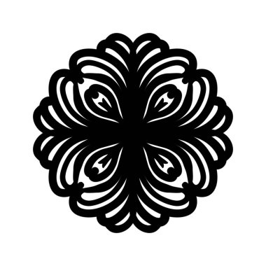 Boyama kitabı için Mandalas. Henna, Mehndi, dövmeler, dekoratif süsler için dekoratif yuvarlak süsler. Doğu deseni, Mandala desenleri. Dokuma tasarımı ögeleri.