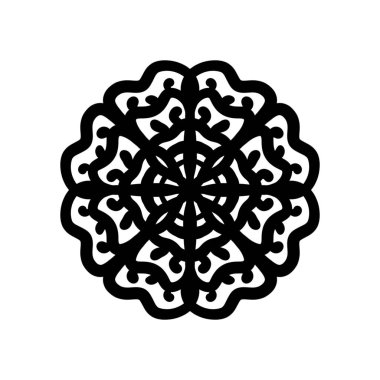 Boyama kitabı için Mandalas. Henna, Mehndi, dövmeler, dekoratif süsler için dekoratif yuvarlak süsler. Doğu deseni, Mandala desenleri. Dokuma tasarımı ögeleri.