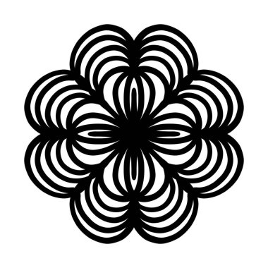 Boyama kitabı için Mandalas. Henna, Mehndi, dövmeler, dekoratif süsler için dekoratif yuvarlak süsler. Doğu deseni, Mandala desenleri. Dokuma tasarımı ögeleri.