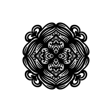 Boyama kitabı için Mandalas. Henna, Mehndi, dövmeler, dekoratif süsler için dekoratif yuvarlak süsler. Doğu deseni, Mandala desenleri. Dokuma tasarımı ögeleri.