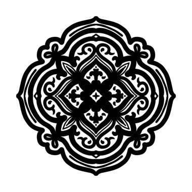 Boyama kitabı için Mandalas. Süslü, yuvarlak süsler. Alışılmadık bir çiçek şekli. Oriental outline desen, illüstrasyon, mandala desenleri. Tasarım elementleri. Boyama kitabı