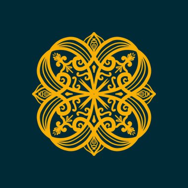 Boyama kitabı için Mandalas. Süslü, yuvarlak süsler. Alışılmadık bir çiçek şekli. Doğu deseni, illüstrasyon, mandala desenleri. Tasarım elementleri. Boyama kitabı sayfası