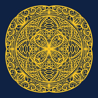 Boyama kitabı için Mandalas. Süslü, yuvarlak süsler. Alışılmadık bir çiçek şekli. Doğu deseni, illüstrasyon, mandala desenleri. Tasarım elementleri. Boyama kitabı sayfası