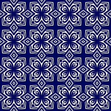 Kusursuz geometrik folklor süsü, kabile etnik dokusu. Aztek tarzında kusursuz çizgili desen, şekil nakış, İskandinav deseni, Ikat deseni.