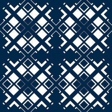 Kusursuz geometrik folklor süsü, kabile etnik dokusu. Aztek tarzında kusursuz çizgili desen, şekil nakış, İskandinav deseni, Ikat deseni.