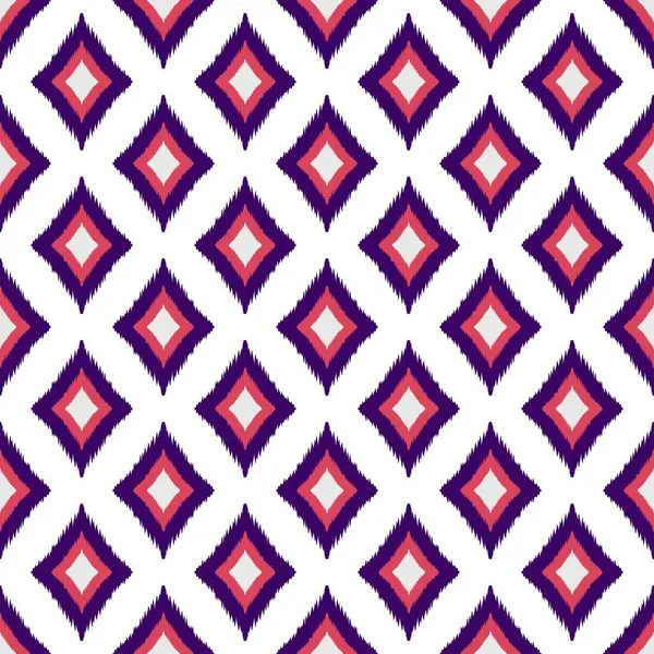 Ikat geometrik folklor süsü, kabile etnik dokusu. Aztek tarzında kusursuz çizgili desen, şekil nakış, İskandinav deseni, Ikat deseni.