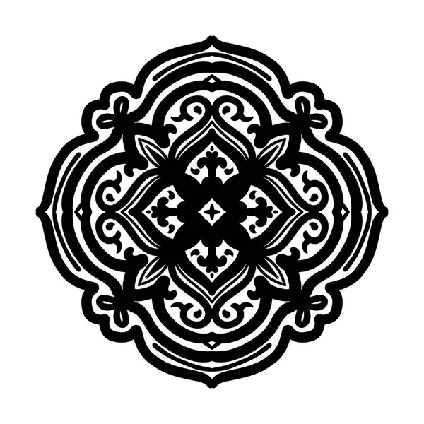 Boyama kitabı için Mandalas. Süslü, yuvarlak süsler. Alışılmadık bir çiçek şekli. Oriental outline desen, illüstrasyon, mandala desenleri. Tasarım elementleri. Boyama kitabı