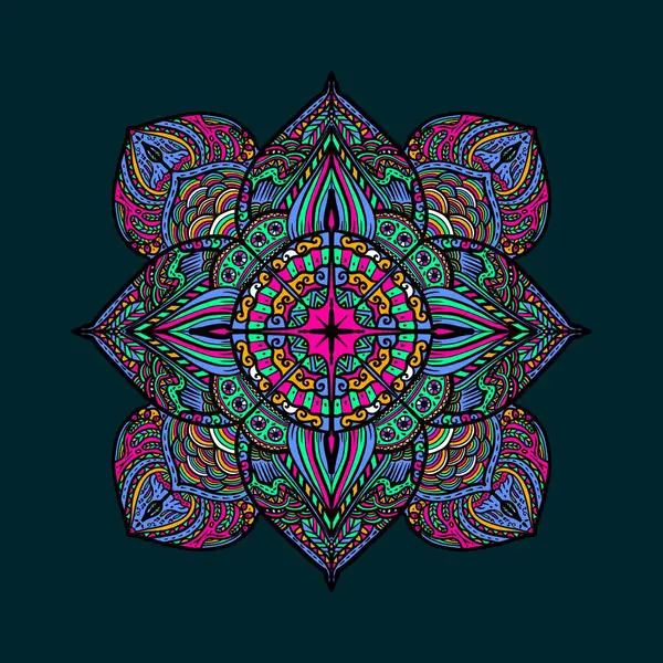 Boyama kitabı için Mandalas. Süslü, yuvarlak süsler. Alışılmadık bir çiçek şekli. Doğu deseni, illüstrasyon, mandala desenleri. Tasarım elementleri. Boyama kitabı sayfası